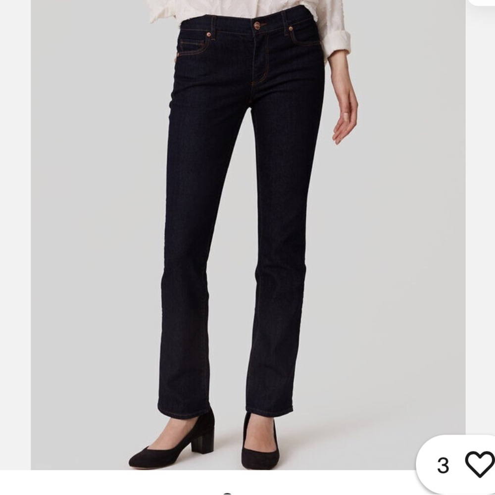 Ann Taylor Loft Modern Straight Leg Denim Jean pants size 25/0P!